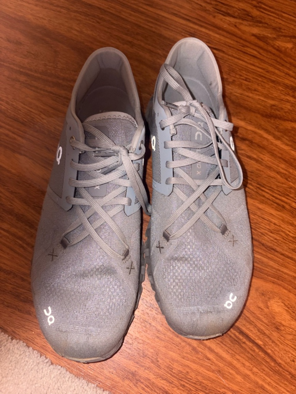 On Cloud Running Shoes - Men's Gray Athletic Sneakers